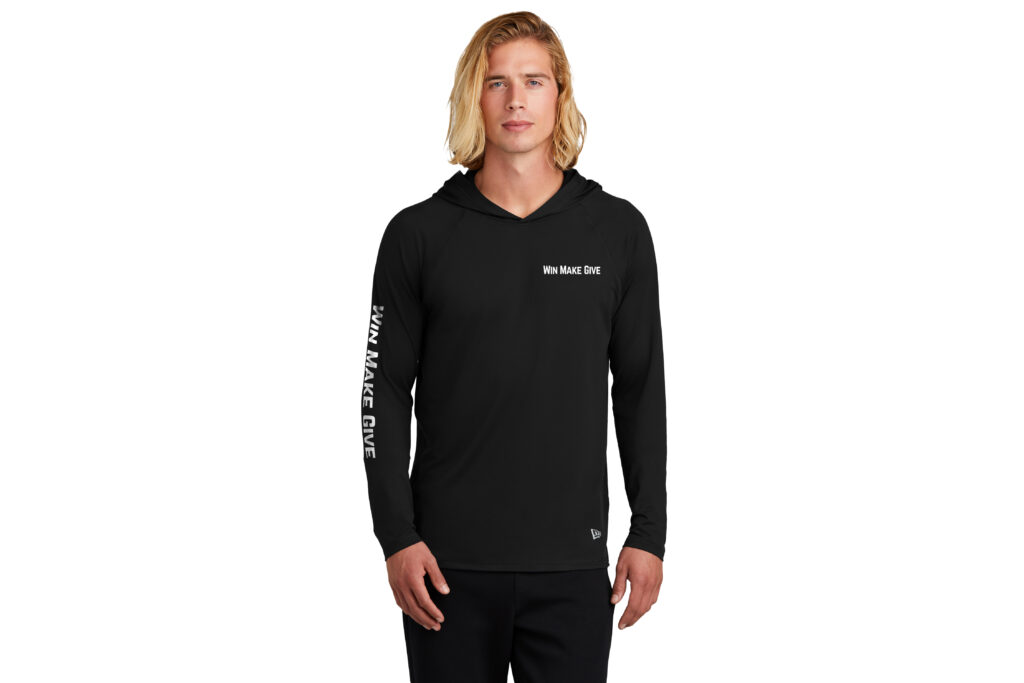 Win Make Give | New Era® Power Long Sleeve Hoodie - Direct To Film