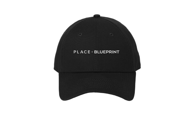 PLACE + Blueprint | Black Embroidered Hat